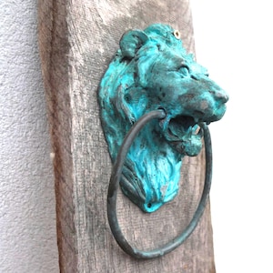 Vintage  Lion Head Door Handle - Retro Decor, Soviet Era