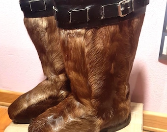 Sami Style Mukluks Traditional Arctic Winter Boots Handcrafted Mukluks Warm Thermal  size 40 EU is roughly US size 8,5.