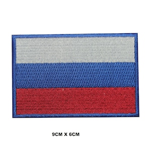 Russland Flagge Aufbügler Aufbügler gestickte Applikation für Kleidung