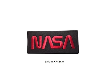 NASA USA Logo Iron/Sew On Patch Embroidered Applique For Clothes