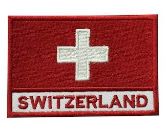 Drapeau de la Suisse à repasser/coudre sur l'applique brodée pour les vêtements