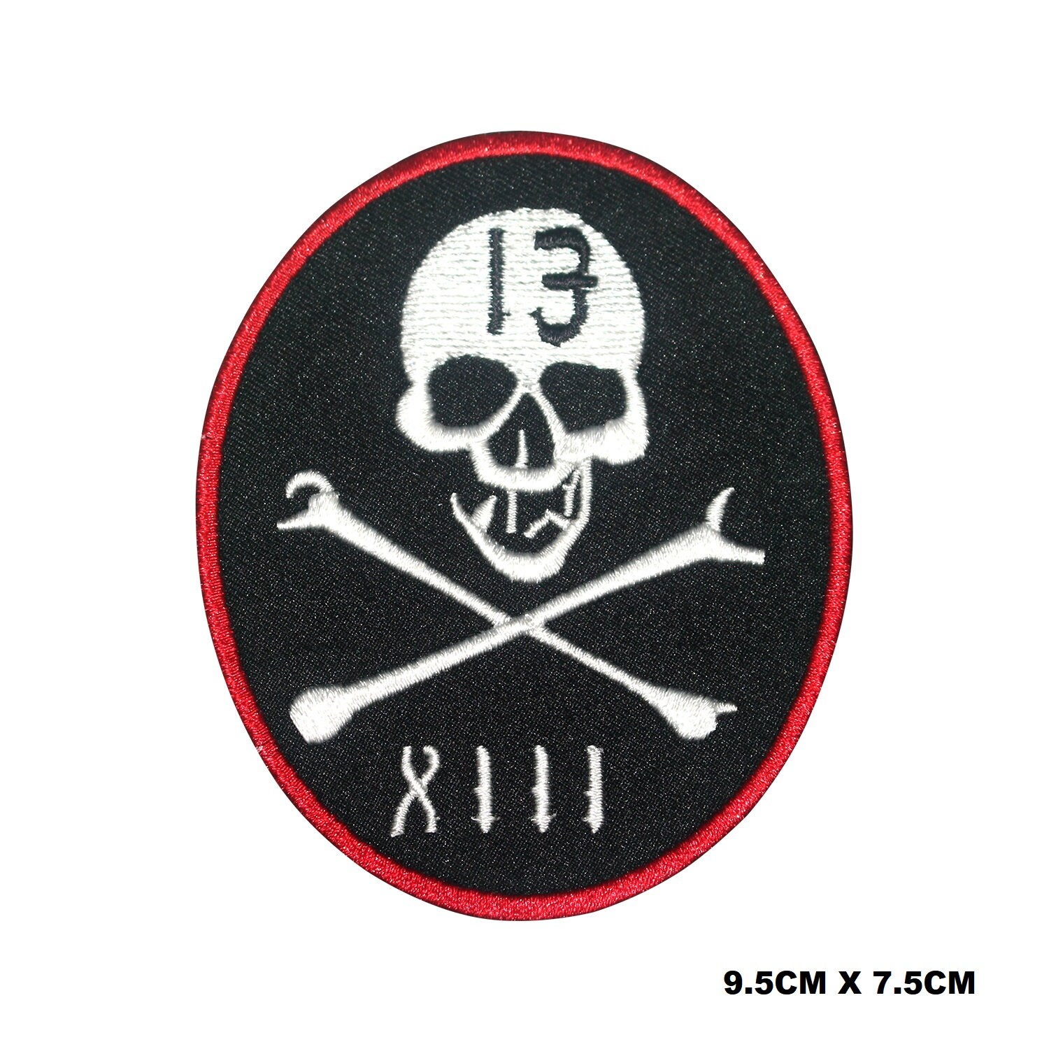 超レア品　ワコマリア　Pコート　Lucky13 髑髏 Lucky 13 Skull XIII Logo Iron/sew on Patch Embroidered Applique