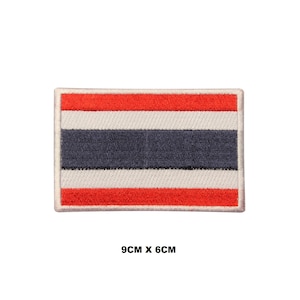 Thailand Flag Iron/Sew On Patch Embroidered Applique For Clothes