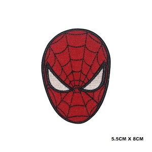 Spiderman Superhero Movie Logo Iron/Sew On Patch Embroidered Applique For Clothes