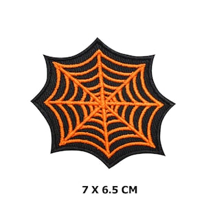 Halloween Web Logo Iron/Sew On Patch Embroidered Applique For Clothes