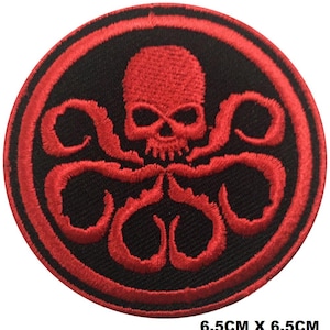 Hydra Skull Movie Logo Iron/Sew On Patch Embroidered Applique For Clothes