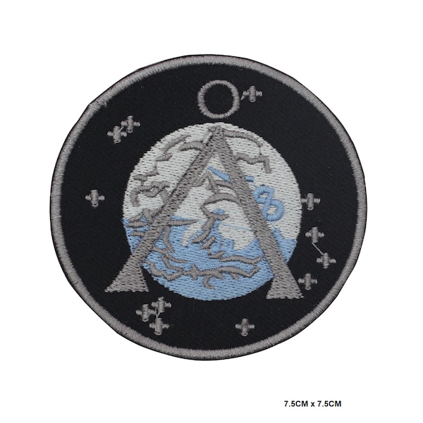 Parche bordado termoadhesivo/para coser con el logo de Stargate Circle para ropa.