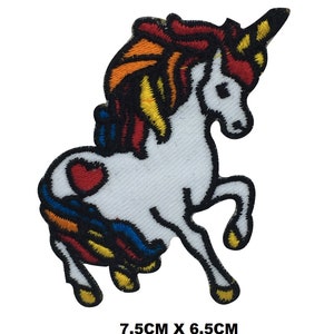 Unicorn Disney Cartoon Logo Iron/Sew On Patch Embroidered Applique For Clothes