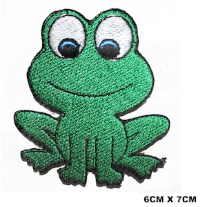 Cute Frog Disney Cartoon Logo Iron/Sew On Patch Embroidered Applique For Clothes