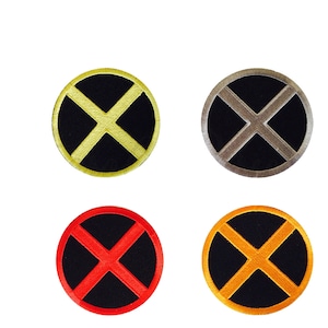 X-Men Superhero Movie Logo Iron/Sew On Embroidered Applique For Clothes