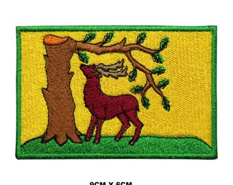 Bandera del condado de BERKSHIRE, parche para planchar/coser, apliques bordados para ropa