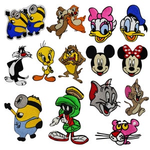 Disney-stripfiguur geborduurde appliqué strijken/naaien voor kleding