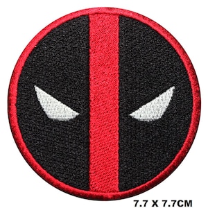 Dead Pool Movie Logo Iron/Sew On Patch Embroidered Applique For Clothes
