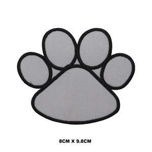 Dog Paw Cartoon Logo Iron/Sew On Patch Embroidered Applique For Clothes