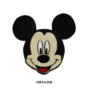 Cartoon logo ijzer/naai patch geborduurde stoffen voor kleding