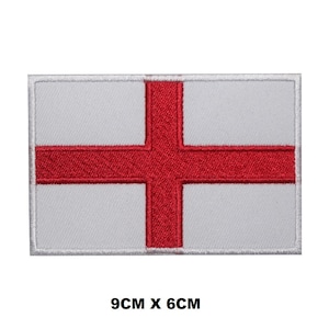 England Flag Iron/Sew On Patch Embroidered Applique For Clothes