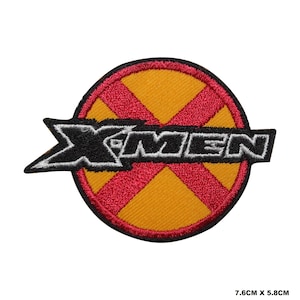 X-Men superheldenfilmlogo strijk-/naaipatch, geborduurde applicatie voor kleding