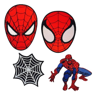 Spiderman Superhero Movie Iron/Sew On Embroidered Applique For Clothes