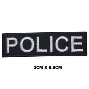POLIZEI Logo Aufbügler gestickte Applikation für Kleidung