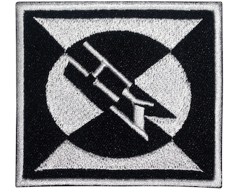 Machinekop logo opstrijkbare patch geborduurde stoffen voor kleding