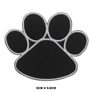 Dog Paw Cartoon Logo Iron/Sew On Patch Embroidered Applique For Clothes