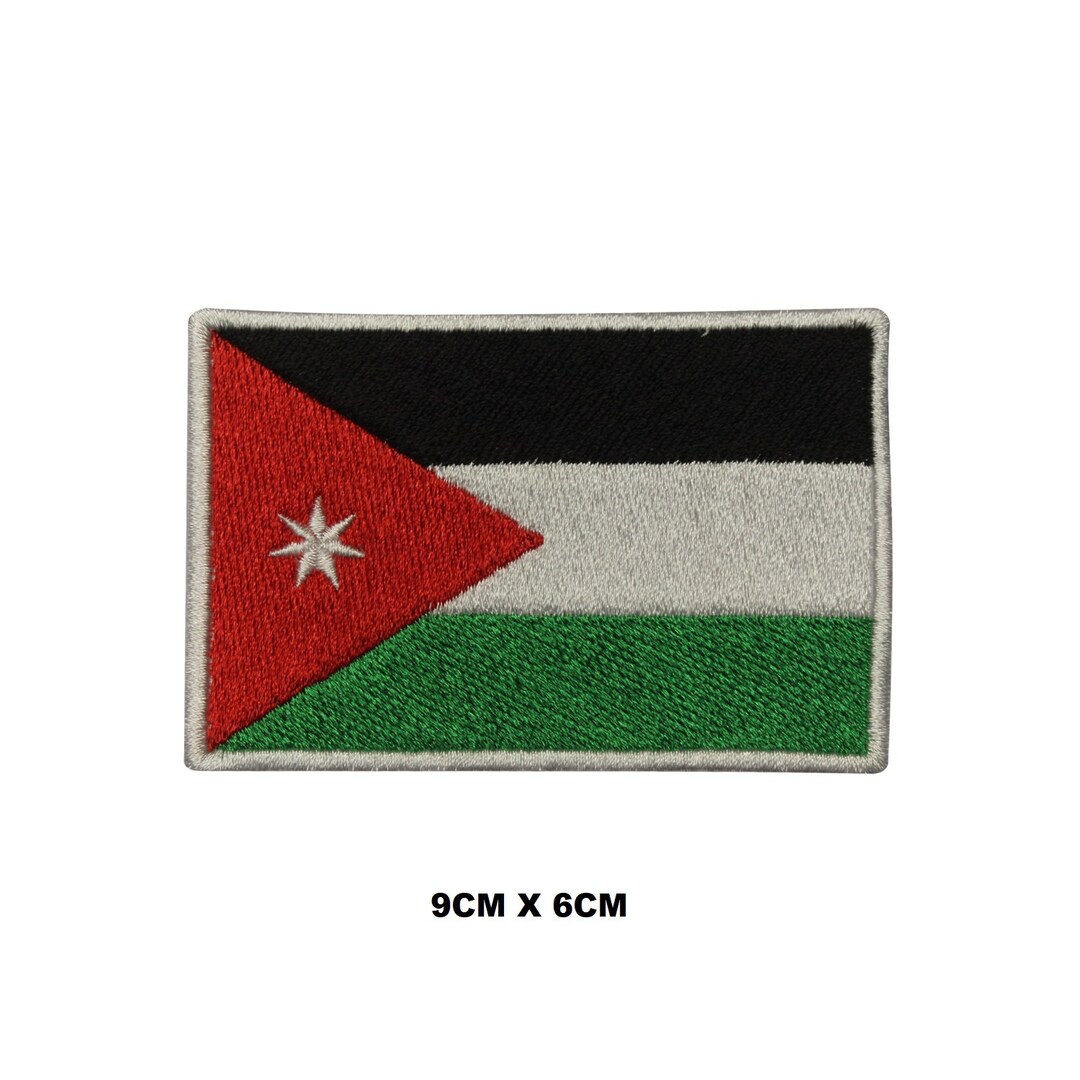 Jordan Flag Iron/sew on Patch Embroidered Applique for Clothes - Etsy