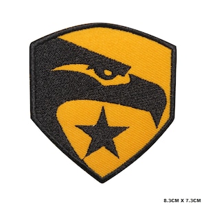 G I Joe Eagle Shield-filmlogotyp Stryk-/sy-på-lapp broderad applikation för kläder