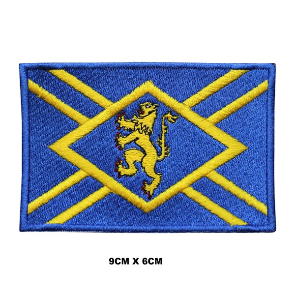 EAST LOTHIAN County Flag Iron/Sew On Patch Embroidered Applique For Clothes