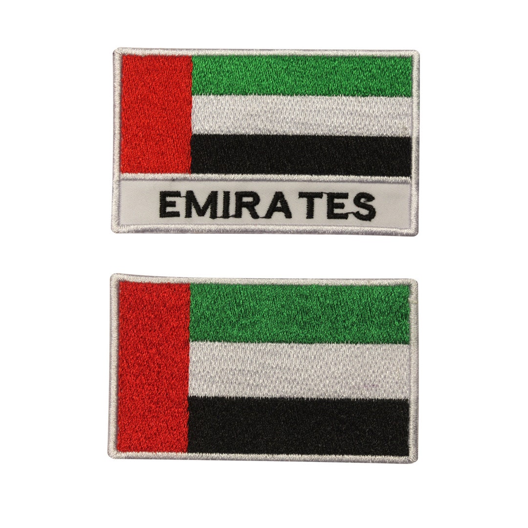 Emirates Flag Logo Iron/sew on Patch Badge Embroidered Applique for ...
