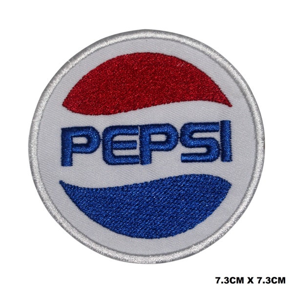 Pepsi Logo Iron/Sew On Patch Embroidered Applique For Clothes