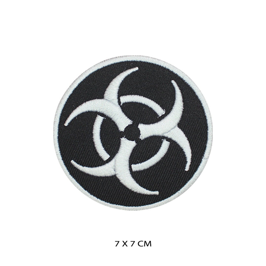 Danger Biological Hazard Logo Iron/sew Patch Embroidered Applique for ...
