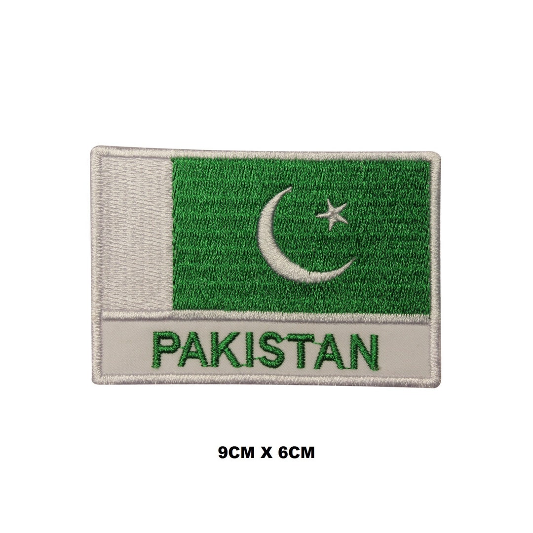 Pakistan Flag Iron/sew on Patch Embroidered Applique for Clothes - Etsy