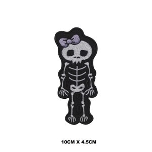 Cute Girl Halloween Logo Iron/Sew On Patch Embroidered Applique For Clothes