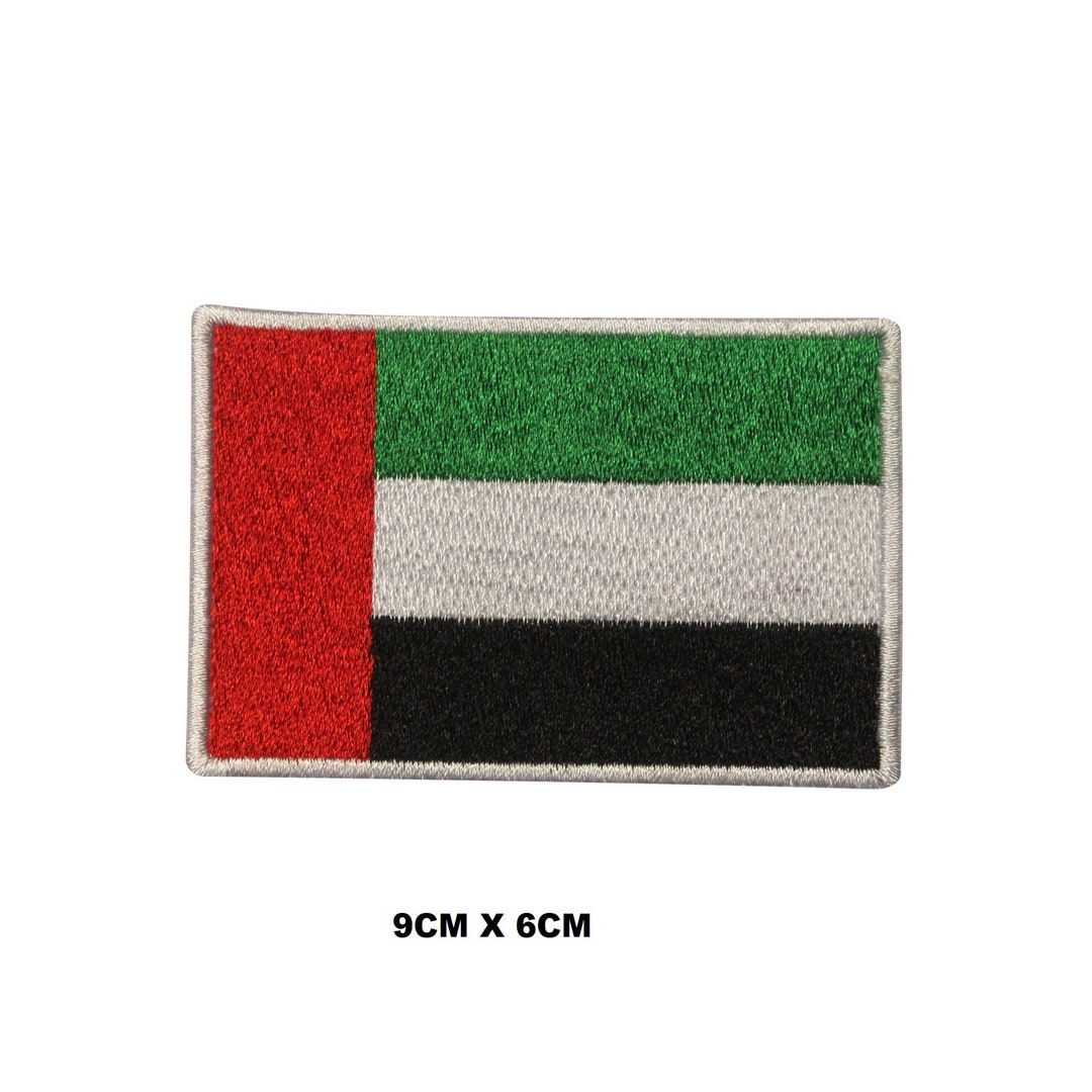 Emirates Flag Iron/sew on Patch Embroidered Applique for Clothes - Etsy