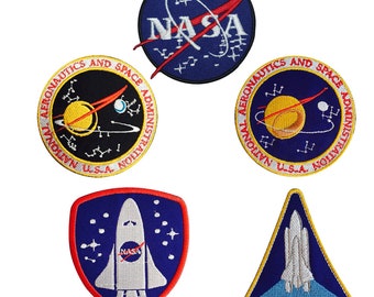 NASA Space Logo Iron/Sew On Embroidered Applique For Clothes