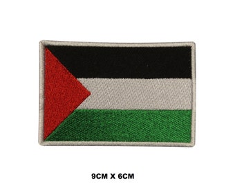 Palestine Flag Iron/Sew On Patch Embroidered Applique For Clothes