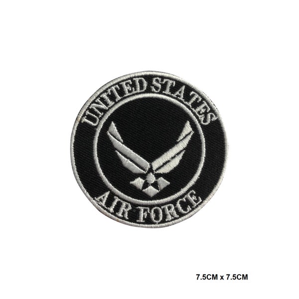 United States Air Force Logo Iron/Sew On Patch Embroidered Applique For Clothes