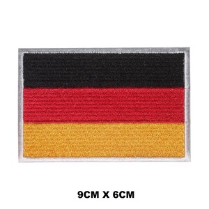 Germany Flag Iron/Sew On Patch Embroidered Applique For Clothes