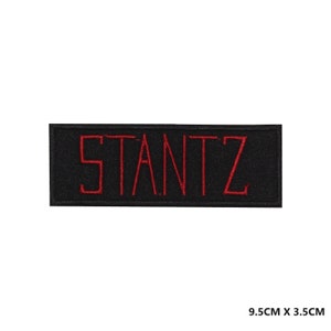 STANTZ Bokstäver Logo Stryk-/Sy-på-lapp Broderad Applikation För Kläder