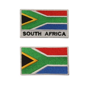 Südafrika Country Flagge Logo Aufbügeln / Aufnähen gestickte Applikationen für Kleidung