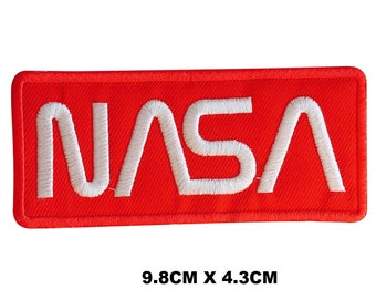 NASA USA Logo Iron/Sew On Patch Embroidered Applique For Clothes