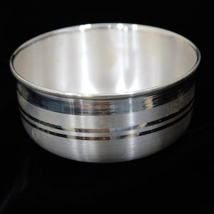 Elegant Handcrafted Silver Bowl, Antique Design Pure Silver Bowl, Silver Ware For Serving Bowls 3 Inch Silver Bowl, Unique Wedding Gift Idea