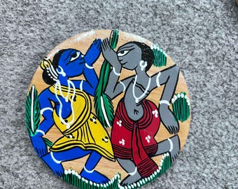 Handmade Wooden Coasters Set, Carved Drink Coasters, Cottage Decor