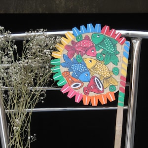 Wooden Hand Fan, Hand Crafted Hand Fan, Elegant Handcrafted Silk Fan, Beautiful Floral Design For Weddings & Events Perfect For  Home Decor.