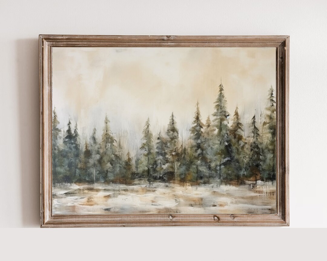 Weihnachtsservietten Mit Aquarell-Muster – 80 Stück Mit Hirsch & Kiefern Für Festliche Tischdeko