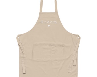 Groom Organic Cotton Wedding Day Apron