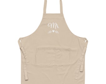 Mr Organic Cotton Wedding Day Groom Apron