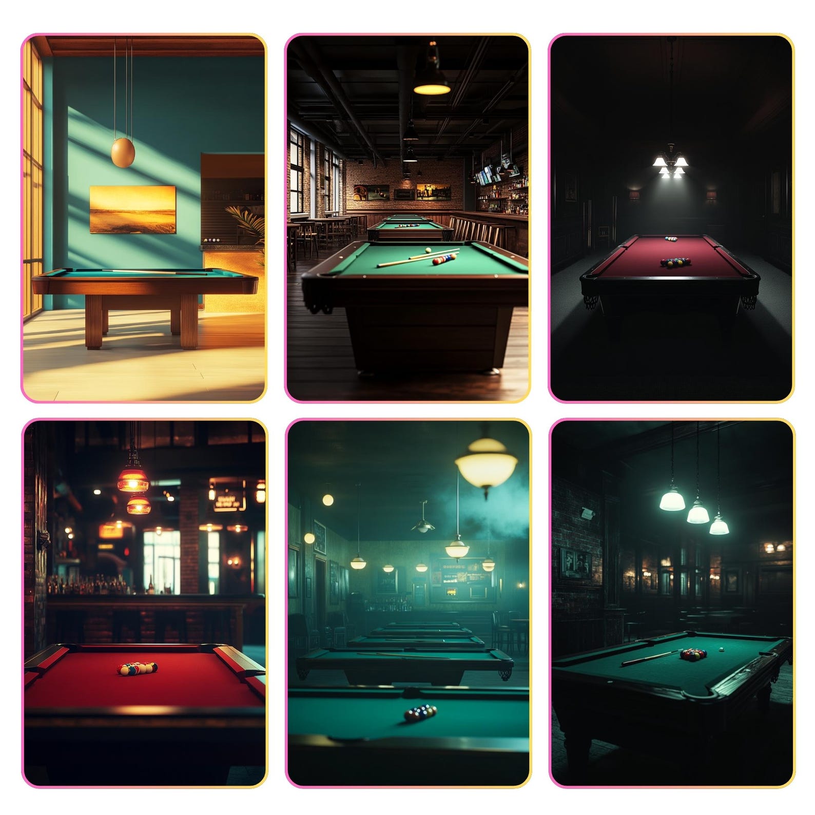 55 Billiards Backdrop Digital Download, Pool Table Background ...