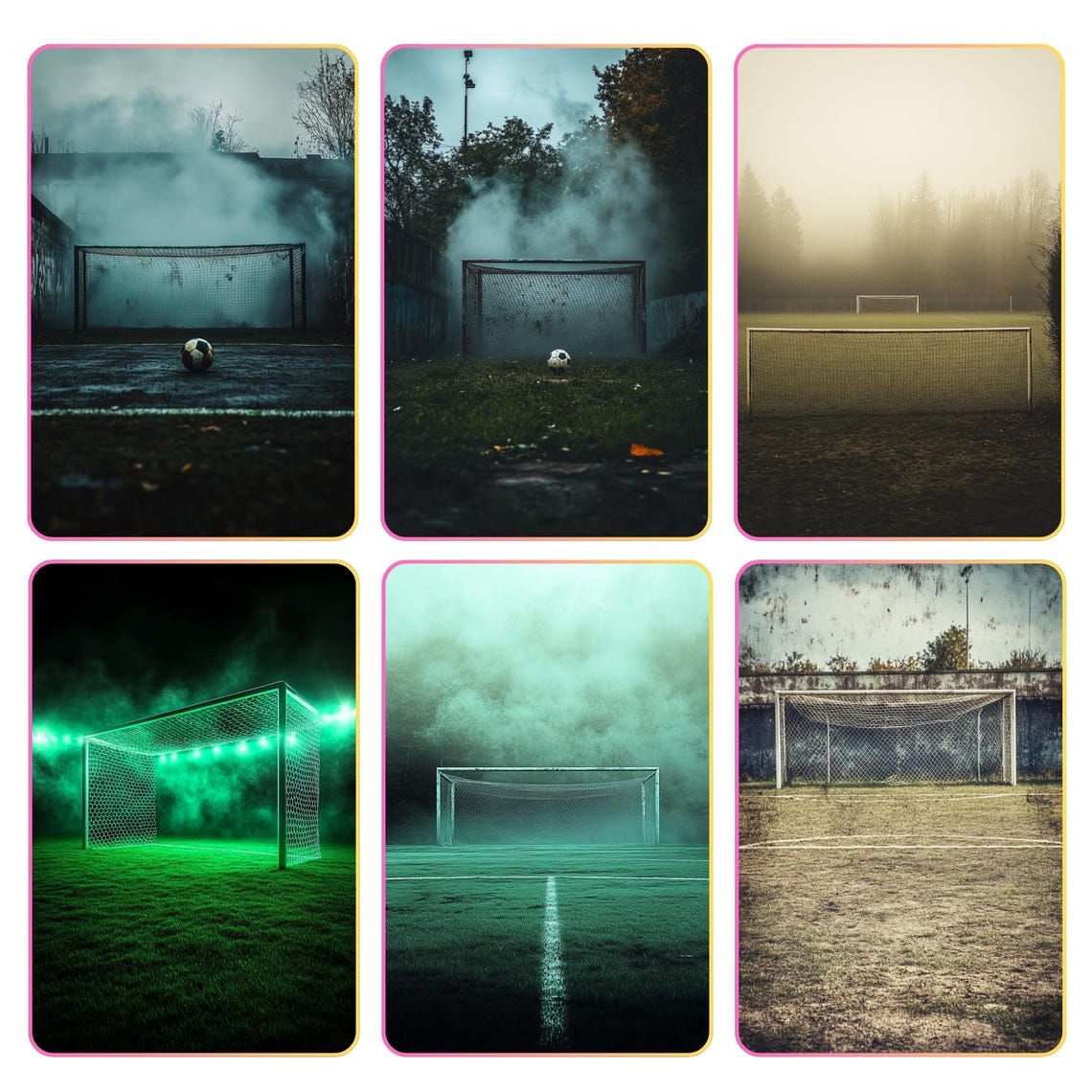 65 Soccer Goal Backdrop Digital Download, Football Field Background ...