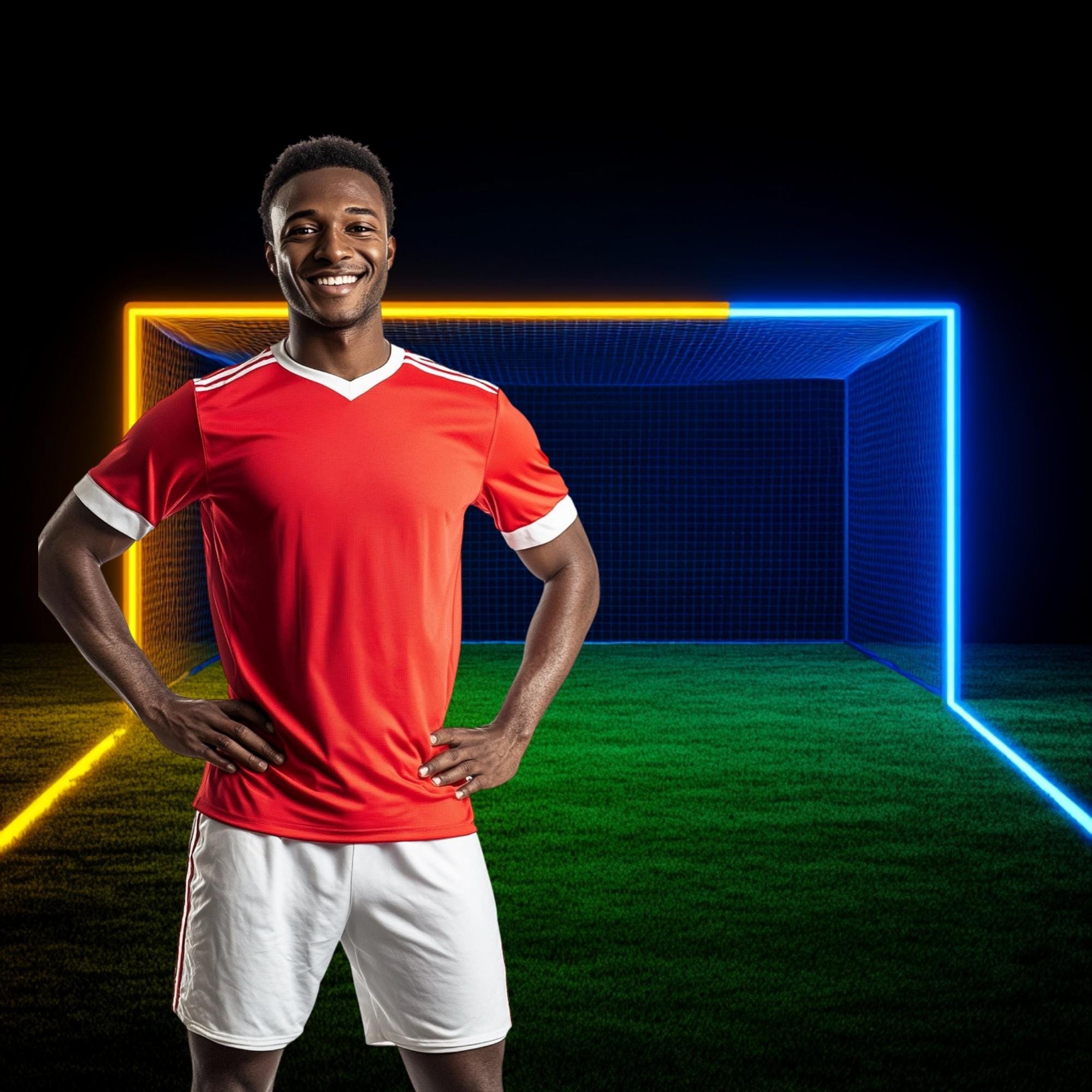65 Soccer Goal Backdrop Digital Download, Football Field Background ...